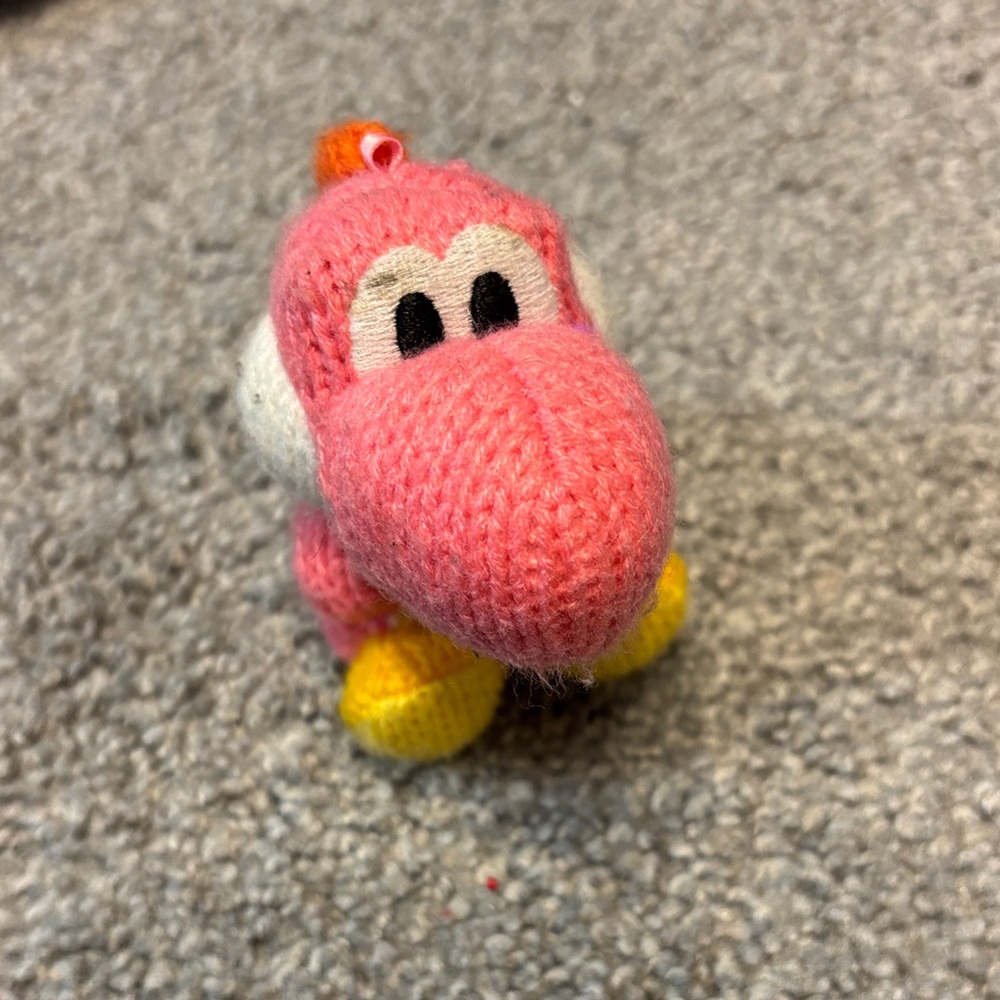 Nintendo Pink and Orange Knitted‎ Plush Toy